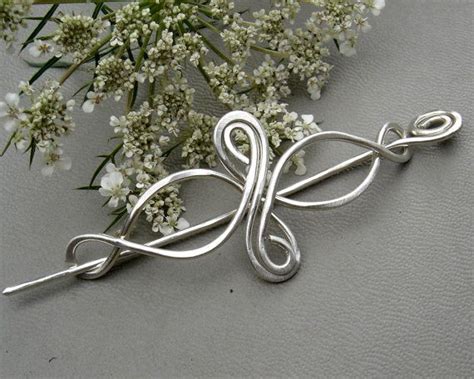 Little Celtic Infinity Loops Sterling Silver Shawl Pin Scarf Etsy
