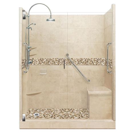 Acrylic Shower Stalls And Kits Showers The Home Depot