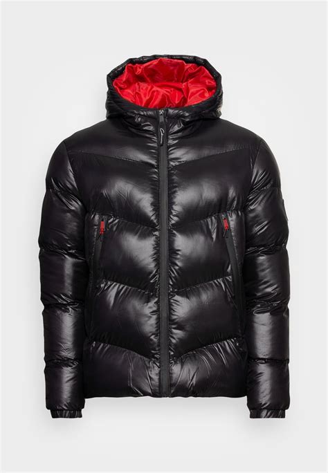 closure london zipper puffer jacket giacca invernale gloss black nero zalando