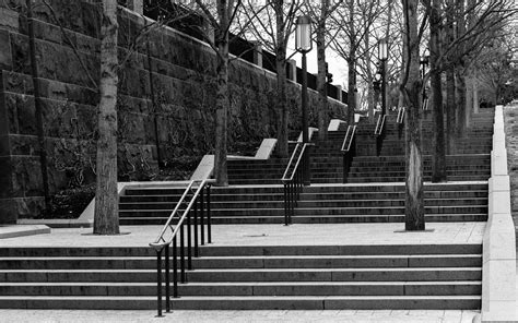 Free Images Black And White Wood Road Street City Wall Steps