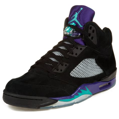 Air Jordan Nike Mens Air Jordan 5 Retro Black Grape Blacknew