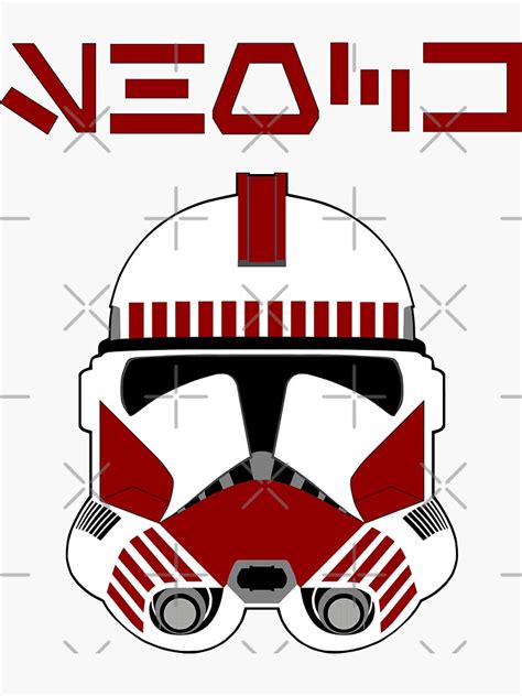 Shock Trooper Clone Helmet Sticker For Sale By Mandal Records