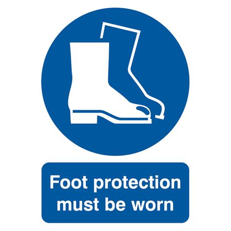 Foot Protection Must Be Worn A4 Pvc Safety Sign Ma01450r