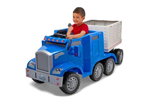 This Electric Semi Truck Ride On Toy Lets Your Kid Drive Their Own Big Rig