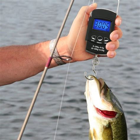 Backlit Lcd Screen Fishing Scale Hanging Scale110lb50kg Portable