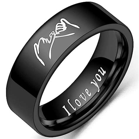 Buy 6mm Stainless Steel Classic Plain Lovers Couple Wedding Band