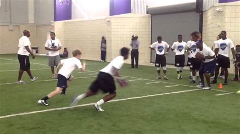 Youth Football Defensive Back Drill Youtube