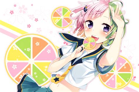 Download 2560x1700 Anime Girl Candy School Uniform