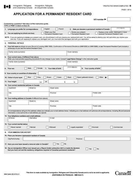 Imm 5444 Form Fill Out And Sign Printable Pdf Template Airslate Signnow