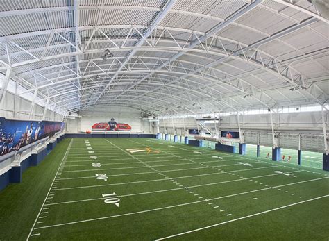 Football ground size & dimensions. University of Virginia Indoor Practice Facility (With ...