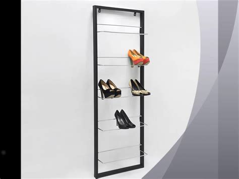 Modern Wall Mounted Metal Black 5 Tier Shoes Rack View Hanging Shoes