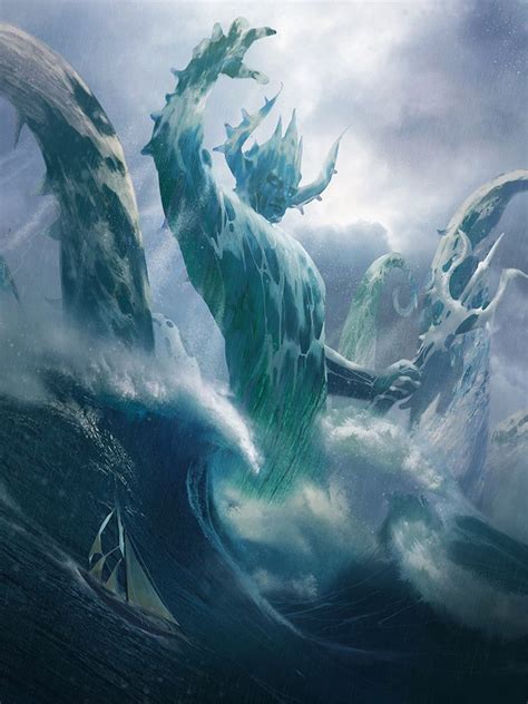 Artstation Poseidon Avant Choi Dark Fantasy Art Fantasy Creatures