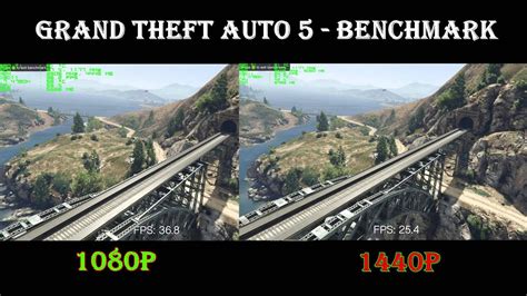 Grand Theft Auto 5 Benchmark Nvidia Gtx 980ti 1080p Vs 1440p Youtube