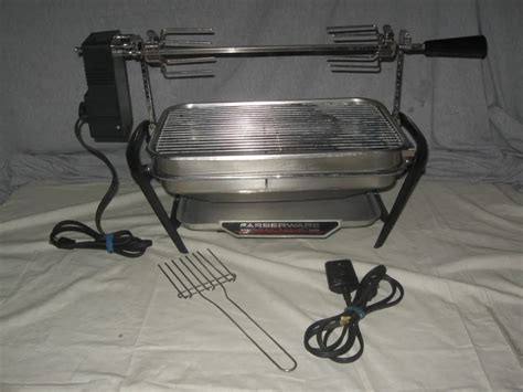 Vintage Farberware Open Hearth Electric Broiler Rotisserie Oven