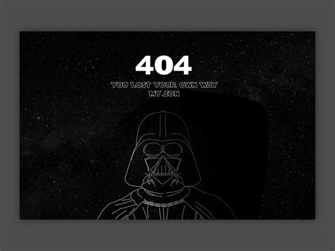 Error Star Wars Concept By Isnan Nugraha Page Landing Page Star Wars Daily Ui