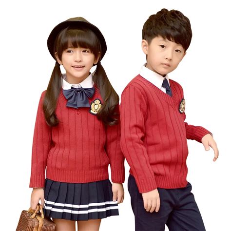 2019 Fashion Children Uniforms Boys Girls Casual Uniform Sweater Autumn