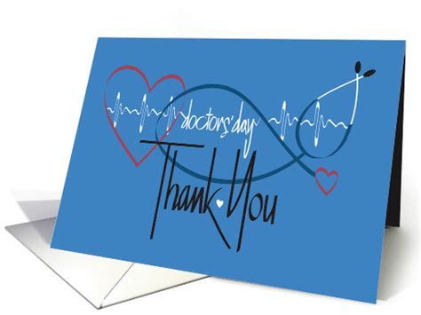On march 30, 1958, the u.s. Hand Lettered Doctors' Day 2021 Heart Beat Stethoscope Thank You card