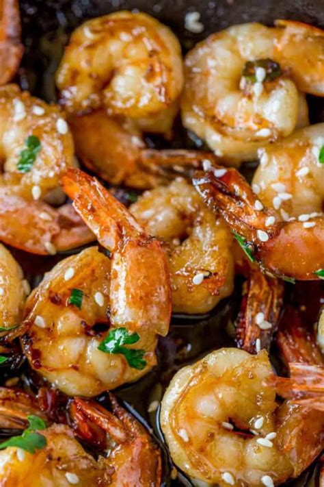 Easy Honey Garlic Shrimp Recipe Dinner Then Dessert