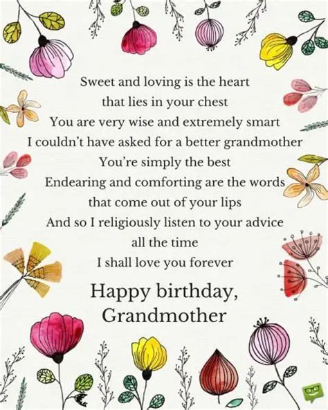 Funny Birthday Poem For Grandma