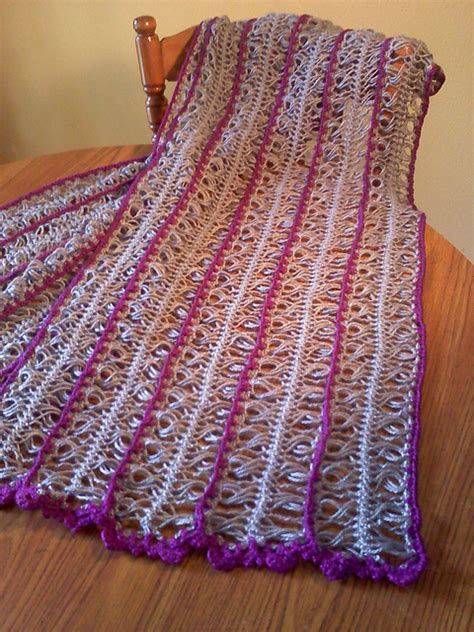 ravelry royal hairpin lace stole pattern by robin abdullah