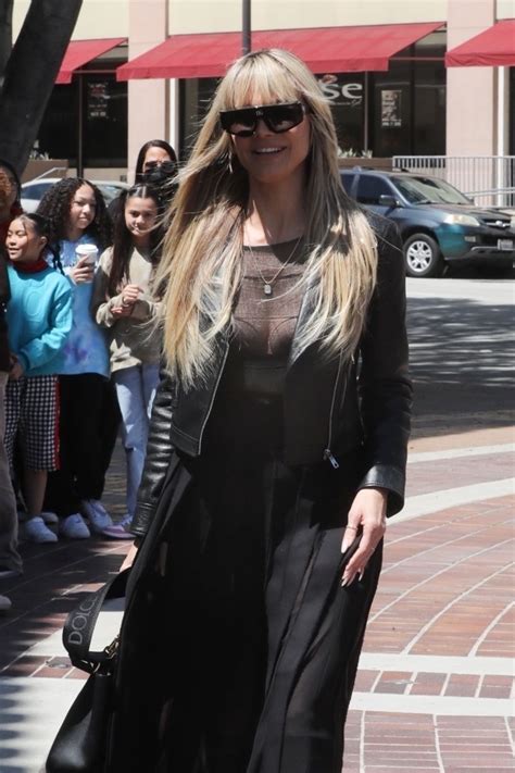 Heidi Klum Arrives At Americas Got Talent In Pasadena 04132022 Hawtcelebs