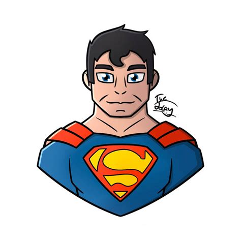 Superman Head Shot By Thejklay On Deviantart
