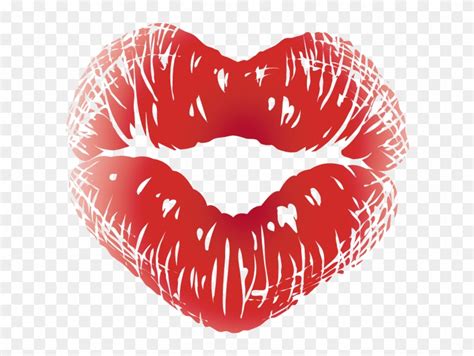 Kissing Clipart Red Lipstick Lip Kiss Images Transparent Free