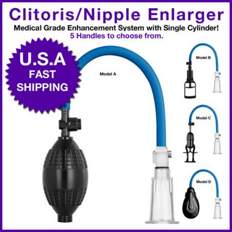 System Breast Nipple Clitoris Suckers Enlarger Bigger Vacuum Enhancement Ebay