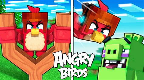 Entrei Dentro Do Jogo Do Angry Birds No Minecraft Youtube