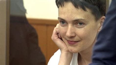 Ukrainian Pilot Nadiya Savchenko Given 22 Year Sentence Bbc News