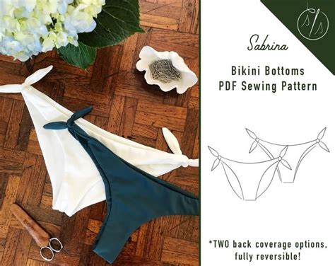 Reversible Bikini Bottoms Sewing Pattern PDF Women S Tie Side Bikini Bottoms Sewing Pattern PDF