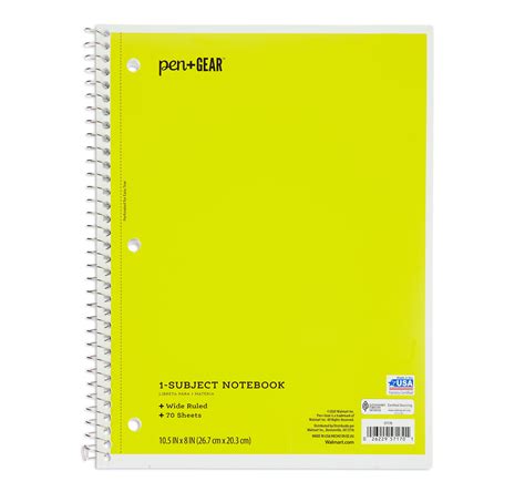 Pengear 1 Subject Notebook Wide Ruled 70 Sheets