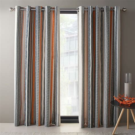 Orange And Gray Curtains A Perfect Combination For Any Room Window