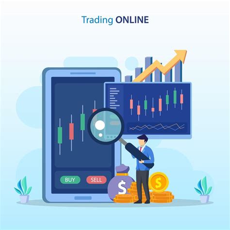 Online Trading Concept Forex Trading Strategy Investing In Stocks