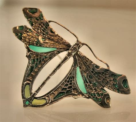 Art Nouveau Dragonfly Brooch Insect Jewelry Pinterest Libélulas