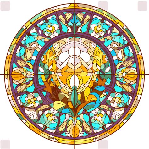 Stained Glass Sticker Clipart Image Of Stained Glass Art And Craft