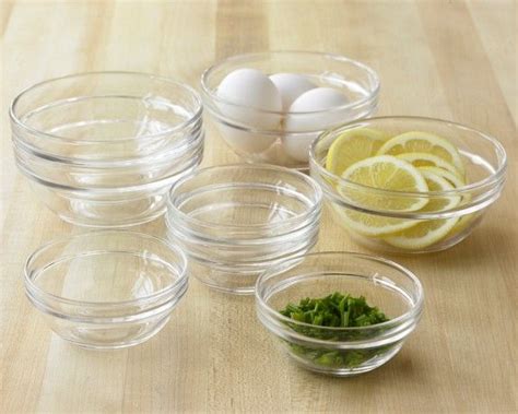Glass Prep Bowls Set Of 8 Mixing Bowls Set Cooking Tools Glass
