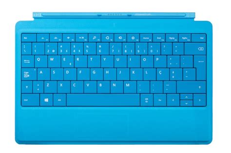 Keyboard Microsoft Surface Type Cover 2 Cyan Qwerty Portuguese Grade
