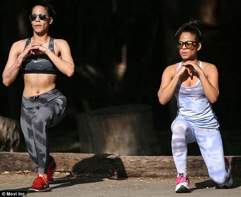 Christina Milian Squats It Out With Her Sister Lizzy As They Prepare