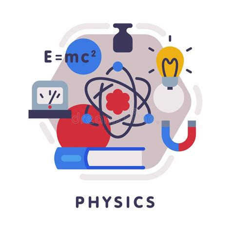 Physics School Subject Icon Education And Science Discipline With