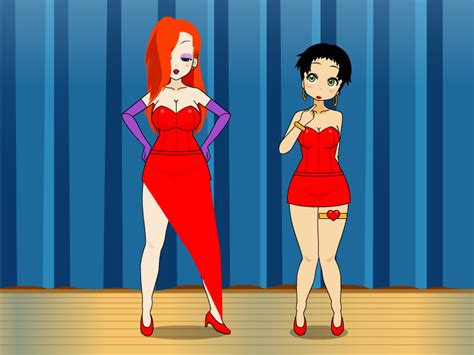 Jessica Rabbit And Betty Boop By Llneli On Deviantart