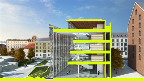 Copenhagen Cam Multi Story Building Library Structures Design