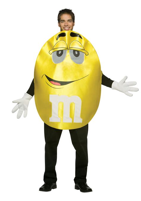 Yellow Peanut Mandm Costume Adult Funny Food Halloween Costumes