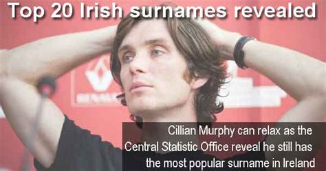 The Top 20 Irish Surnames For 2014