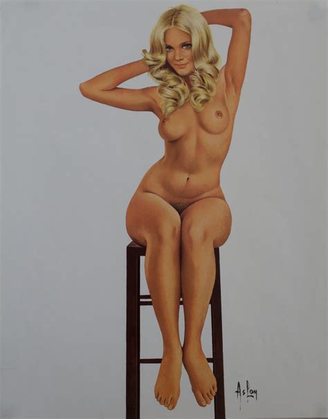 Femme Nue Sur Le Tabouret Aslan Poster Original France