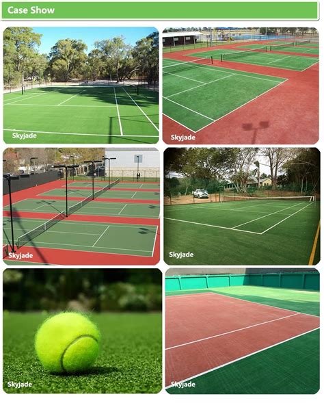 Synthetic Grass Tennis Court Surface With Artificial Turf For Tennis