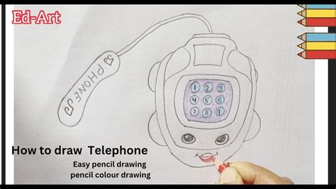 How To Draw ☎️ Telephone Drawing Easy Drawing Pencil Drawing Telephone