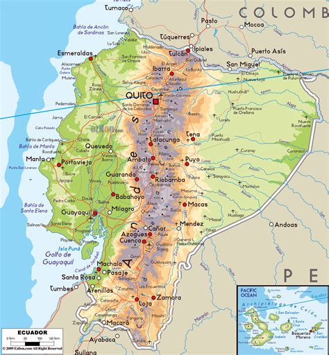Road Map Of Ecuador And Ecuador Road Maps Gambaran