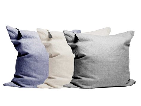 26 X 26 Pillow In Solid Yarn Dye Oatmeal Hedgehouse