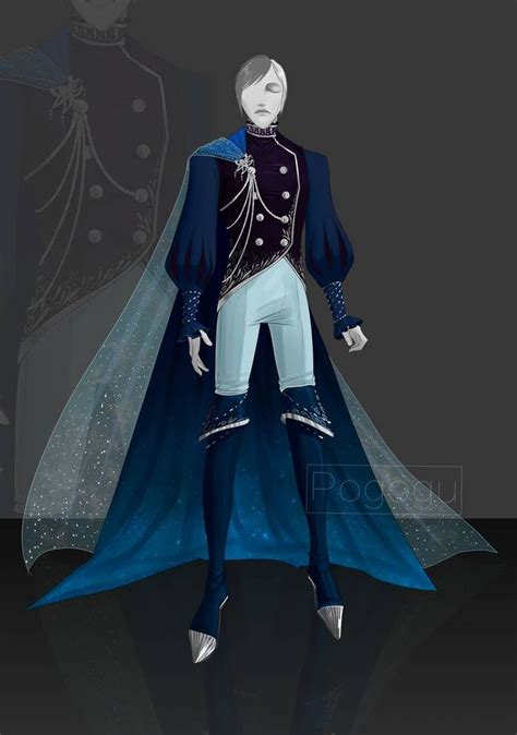 Close Blue Adopt For Man By Pogogu Masquerade Outfit Royal Clothes